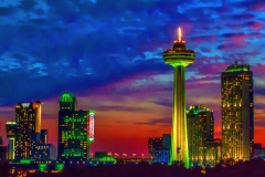 The town of Niagara at night, Ontario, Canada (2019)