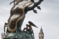 'Contrasts in Time': Dalí's "Persistence of Memory", and Big Ben across the river, London (2009)
